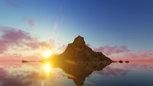 Sunrise Mountain and Clear Water