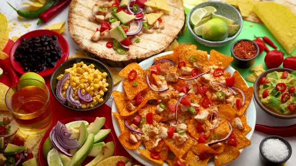 Various Freshly Made Mexican Foods Assortment