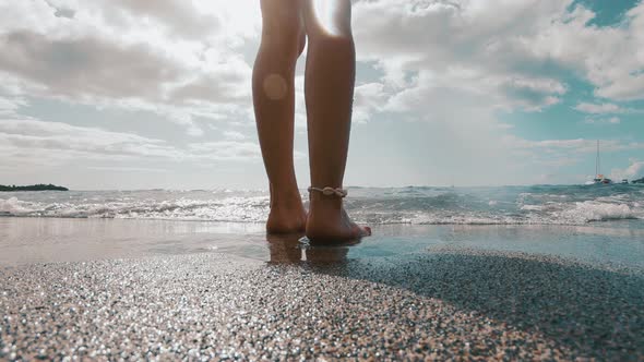 Standing On The Beach