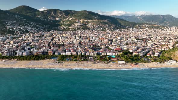 Summer Cleopatra Beach aerial view 4 K