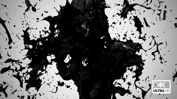 Black Ink Splash Collision alt