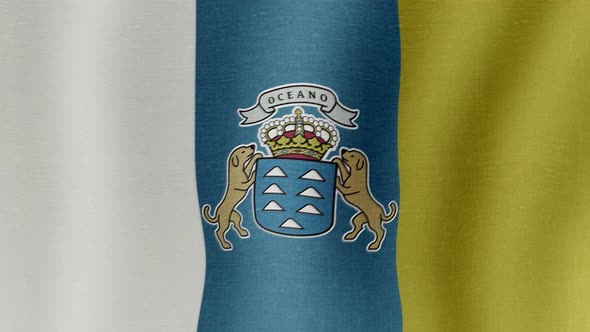 The National Flag of Canary Islands alt