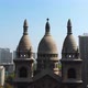 Cathedral, Basilica Sacramentinos, Catholic Church (Santiago, Chile) aerial view - VideoHive Item for Sale