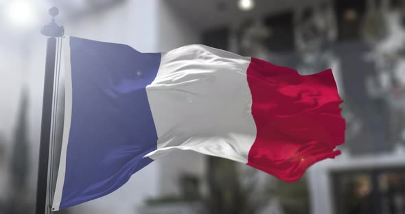 French national flag. France country waving flag