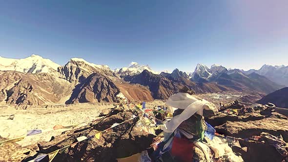 360 VR Gokyo Ri Mountain Top