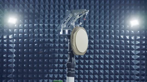 Testing a of a Radar in an anechoic chamber alt
