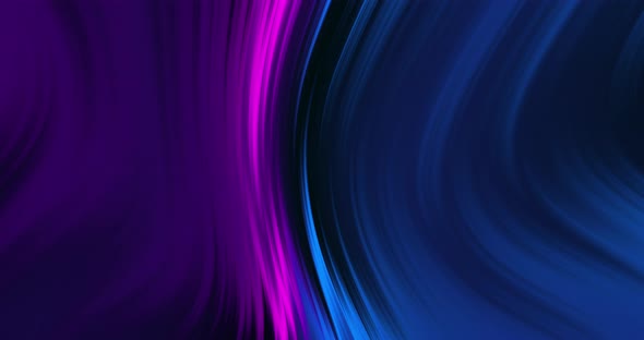 Abstract background with neon colored fibers in purple and blue. Fluid paint art