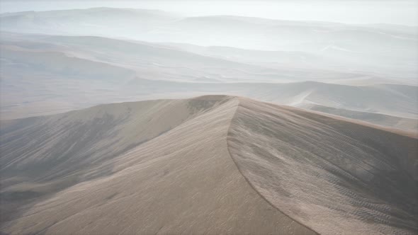 Red Sand Desert Dunes in Fog alt
