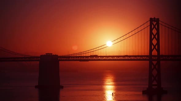San Francisco Sunrise Bay Bridge Time Lapse