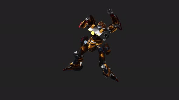 Defense Robot with style Uppercut Jab