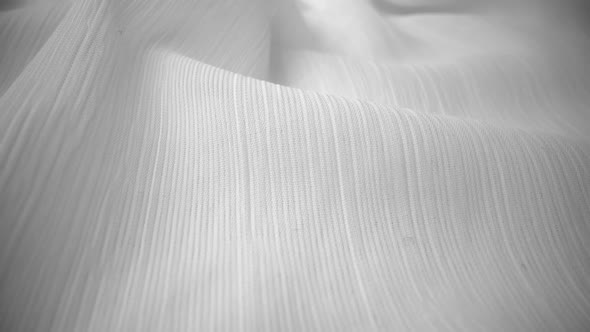 Shiny Net Cloth Flowing Texture Dolly Shot in Close Up View Macro