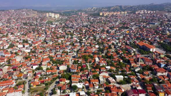 Beautiful Aerial Panoramic Townscape Scenery