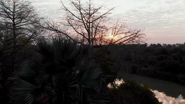 Sunset At Wassadou In Senegal