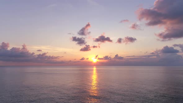 Colorful Sunset over Sea