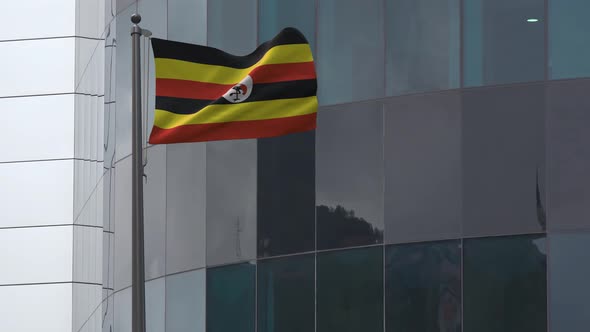 Uganda Flag Background 4K