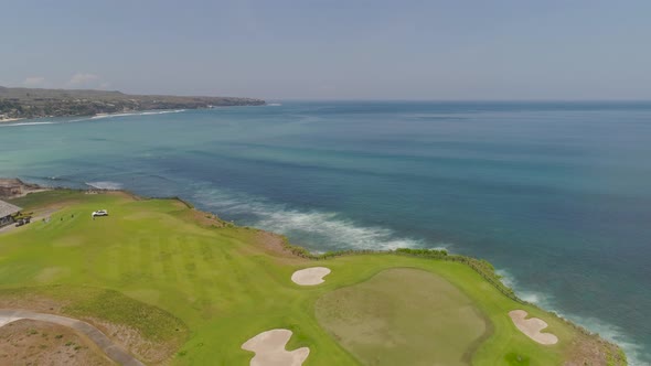 Golf Course on Coastline Bali, Indonesia