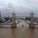 Drone View of a Boat Passing Under the Tower Drawbridge - VideoHive Item for Sale