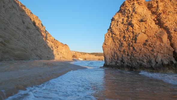 Fyriplaka Beach, Milos Island, Cyclades, Greece