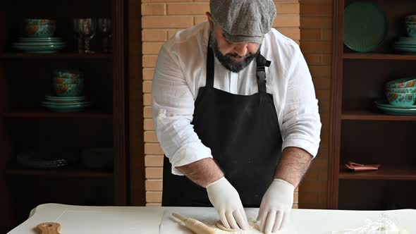 Chef Makes a Flapjack with His Hands and Smiles