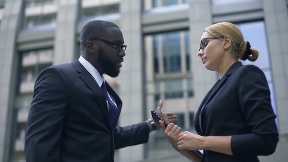 Angry Boss Scolding Secretary About Deadline, Troubles at Work, Corporate Ethics