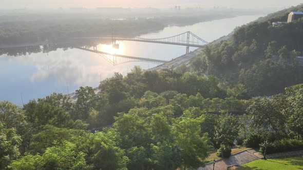 Kyiv, Ukraine Aerial View of the City. Kiev