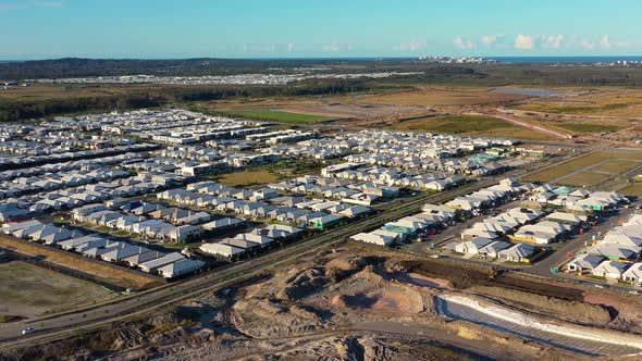 Aerial view of Aura, Caloundra, Sunshine Coast, Queensland, Australia