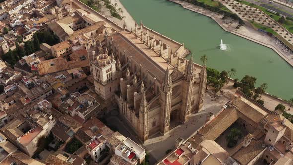 Historic Cathedral Dron  Video