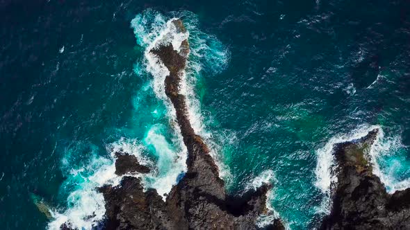 Top View of a Deserted Coast