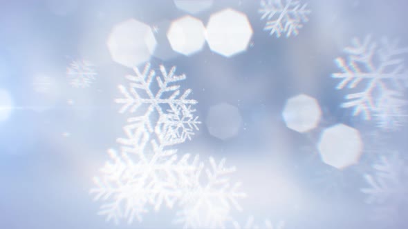 Snowflakes Background 4K