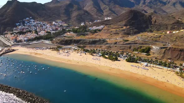 Playa de las Teresitas in Tenerife, Spain