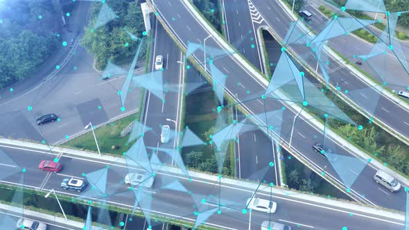 Smart traffic big Data concept