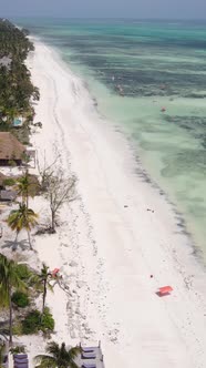 Beach on the Coast of Zanzibar Island Tanzania