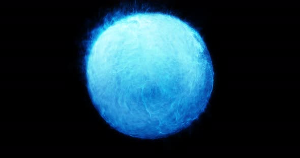Abstract Energy, Plasma orb with swirling motion