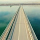 Aerial view of long bridge over river - VideoHive Item for Sale