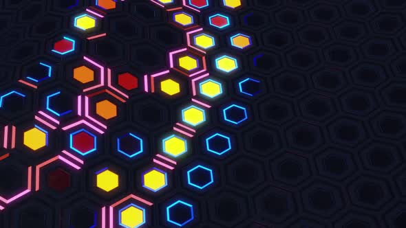 Sparkling Hexagons