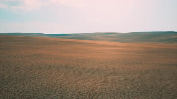 Aerial of Red Sand Dunes in the Namib Desert