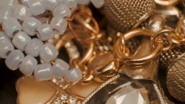 Luxury golden jewelry