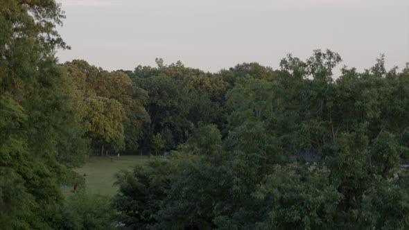 Rising Aerial View From Bronx River Parkway to NYC Skyline