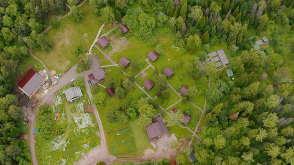 The camp in the forest The Krasnoyarsk Stolby