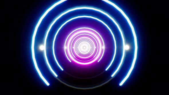 Neon Tunnel 4K Loop