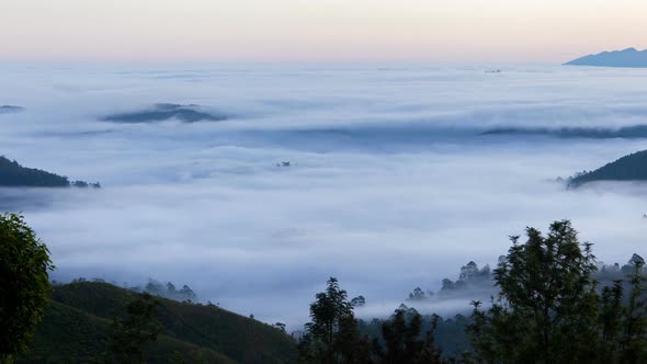 Fog Sunrise Timelapse