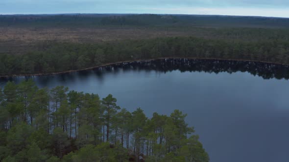 Aerial View of Lake