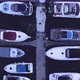 Flight of the Drone in the Summer Evening Over Yachts, Sailboats. Top View, Motion in the Frame - VideoHive Item for Sale