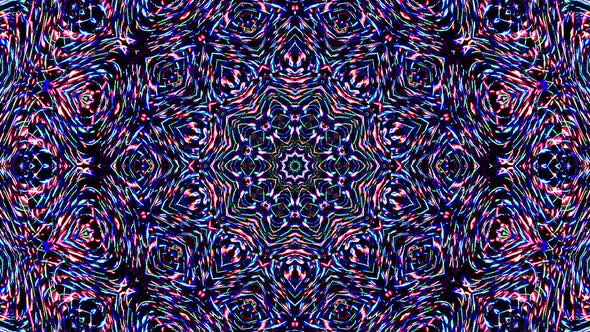 Bright abstract light governing full color, kaleidoscope