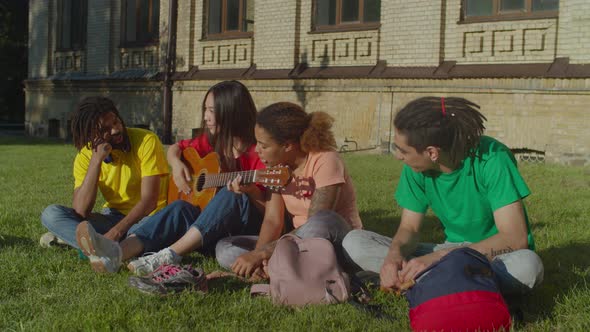 Diverse Students Enjoying Leisure After Studying