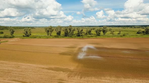 Irrigation System on Agricultural Land