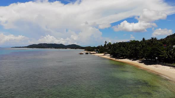 Beautiful high view of nature with sea ocean