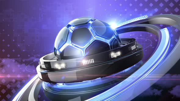 Blue Soccer Background