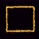 Fiery Yellow Red Rectangle on a Black Background - VideoHive Item for Sale