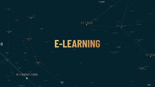 E Learning Online Education Animation 4K